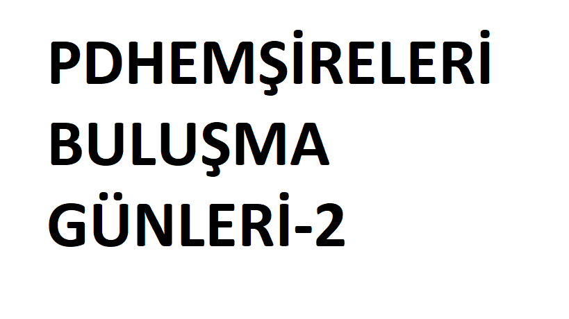 PD HEMŞİRELERİ BULUŞMA GÜNLERİ-2